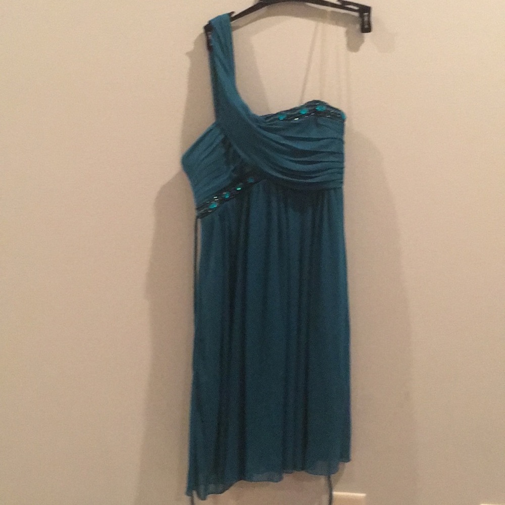 Green evening dress